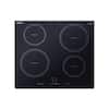Summit Appliance 24 in. Electric Induction Cooktop in Black with 4 ...