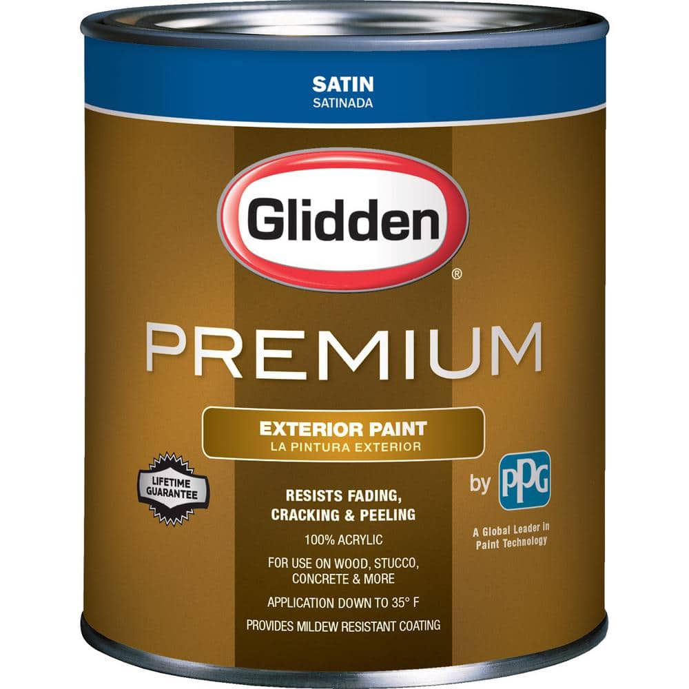 Curated visual reference: Visual Reference: Glidden Premium 1 Qt Satin Latex Base 3 Exterior Paint