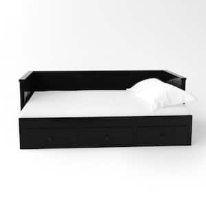 Iriqoui Black Full Daybed with 3-Drawers