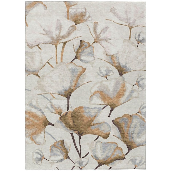 Chantille Machine Washable Indoor/Outdoor Abstract ACN2405 Copper 3 ft. x 4 ft. Area Rug