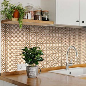 White and Brown C9 6 in. x 6 in. Vinyl Peel and Stick Tile (24-Tiles, 6 sq.ft./Pack)