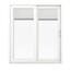 JELD-WEN 72 in. x 80 in. V-4500 Contemporary White Vinyl Left-Hand Full ...