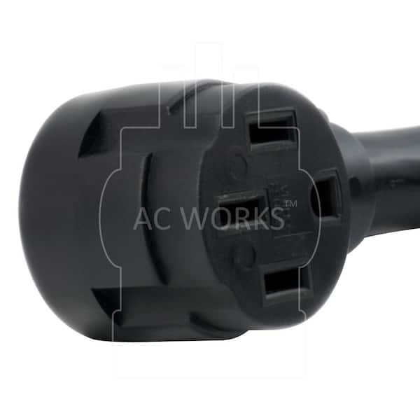 AC WORKS 1.5 ft. 50 Amp 125/250-Volt SS2-50P/CS6365 Locking Plug