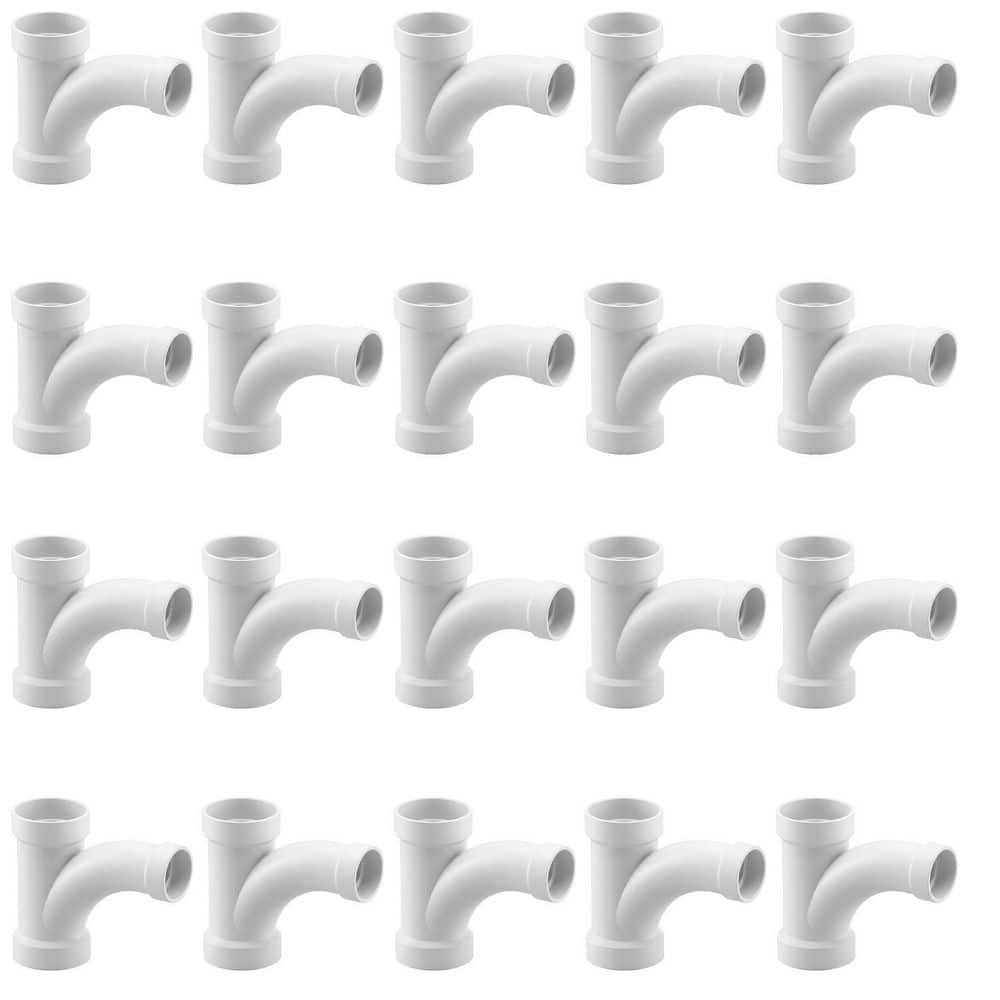 PLUMBFLEX 2 in. x 1-1/2 in. Rigid PVC DWV Wye & 1/8 Bend 45° Elbow