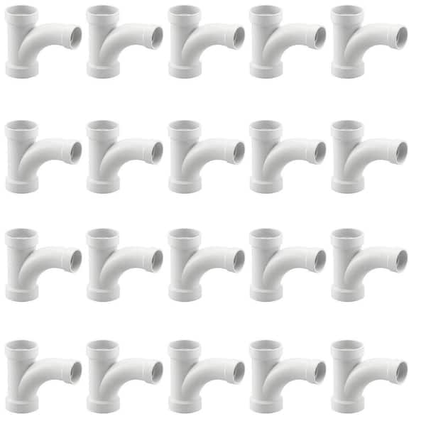 PLUMBFLEX 2 in. x 1-1/2 in. Rigid PVC DWV Wye & 1/8 Bend 45° Elbow
