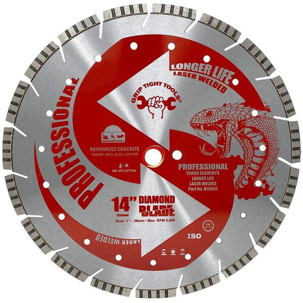 NEW 14" Diamond Cutting Disc Laser Welded Blade Premium for Reinforced Concrete 