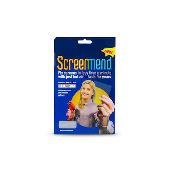 Screenmend 5 in. x 7 in. Silver-Gray Screen Repair Patch