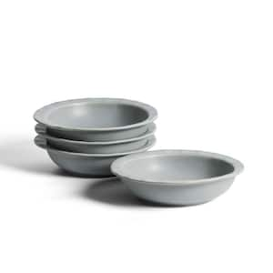 Oasis 34 fl oz 4-Piece Light Blue Stoneware Pasta Bowl Set (Service for 4)