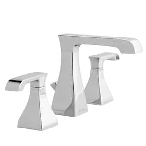 Adelyn 8 in. Widespread Double-Handle High Arc Bathroom Faucet in Polished Chrome