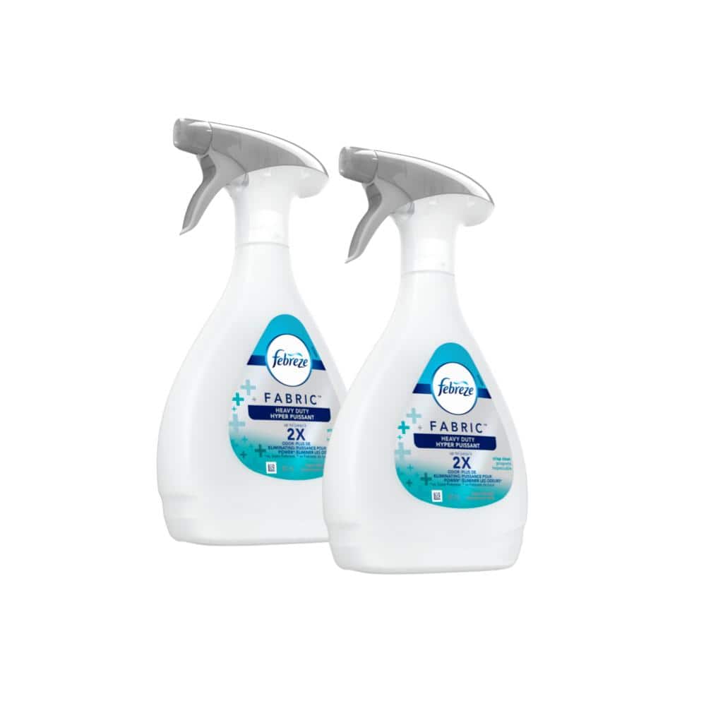 Febreze 27 oz. Crisp Clean Heavy-Duty Odor Eliminating Fabric Freshener  Spray (2-Pack) 079168938714 - The Home Depot