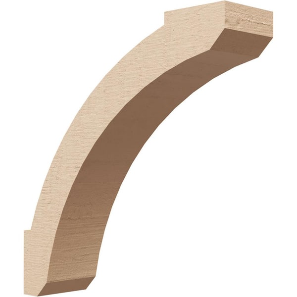 Ekena Millwork 3 in. x 12 in. x 12 in. Lafayette Rough Cedar Woodgrain Timberthane Polyurethane Knee Brace, Primed
