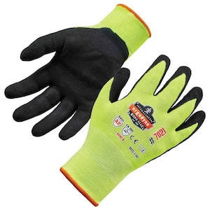 ProFlex X-Large Lime Hi-Vis Nitrile-Coated Cut-Resistant Gloves A2 Level, WSX Wet Grip