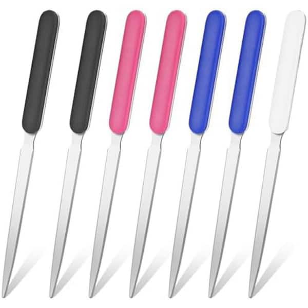 Unbranded 7 Pack Stainless Steel Letter Opener Set 7.5 Inch Envelope Slitter Mail Opener Tool for Office Home