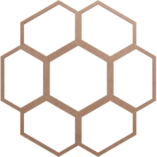 Ekena Millwork 0.375 in. x 7 in. x 20 in. Wood Medallion Moulding