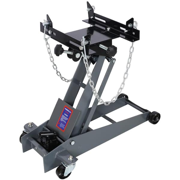 WRIGHTMASTER 1/2-Ton Transmission Jack in Black with Maximum Lift Height 27.8 in.
