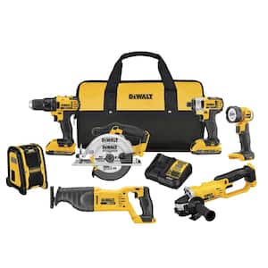 20-Volt MAX Cordless Combo Kit (7-Tool) with (2) 20-Volt 2.0Ah Batteries & Charger
