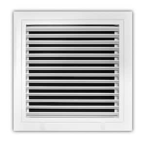 12 in. x 12 in. Aluminum Fixed Bar Return Air Filter Grille in White