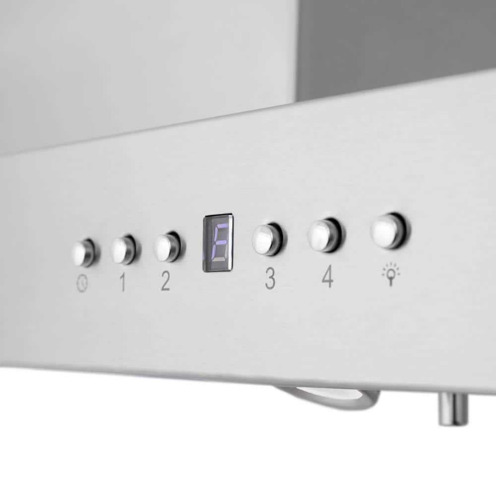 30" Stainless Steel Island Range Hood with Built-in Speakers