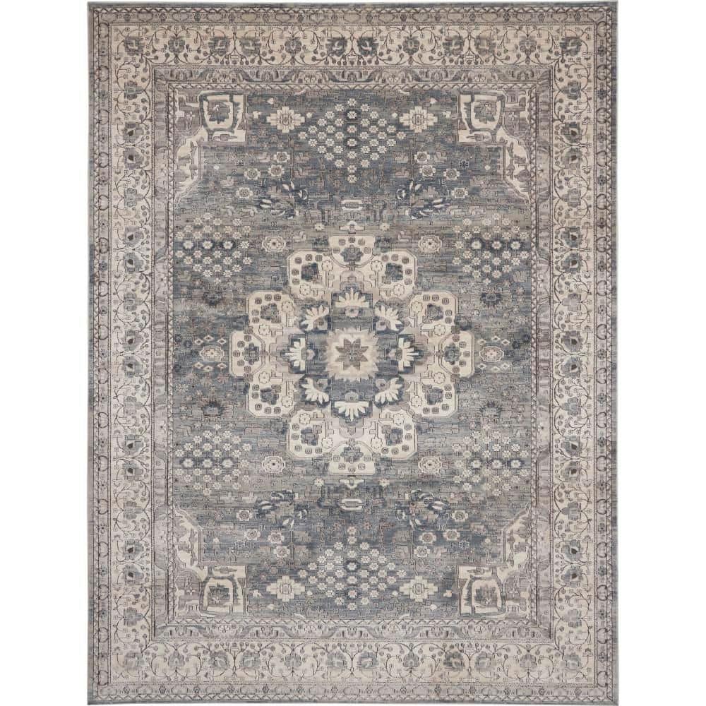 Concerto Grey/Ivory 8 ft. x 10 ft. Persian Vintage Area Rug price history on PriceWatchPro