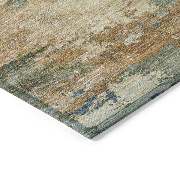 Chantille Machine Washable Indoor/Outdoor Abstract ACN2067 Blue 2 ft. 3 in. x 7 ft. 6 in. Runner Rug