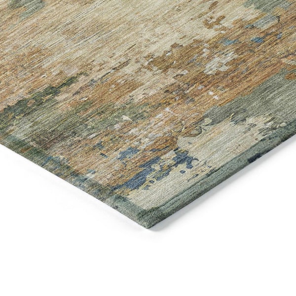 Chantille Machine Washable Indoor/Outdoor Abstract ACN2067 Blue 2 ft. 6 in. x 3 ft. 10 in. Area Rug