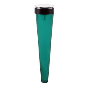 31.5 in. Tall Emerald Green Solar Sparkle Cones with Stake (Pack of 3)