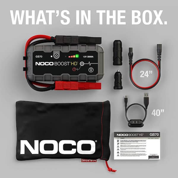 NOCO Genius Boost HD GB70 2,000A Jump-Starter Power Pack