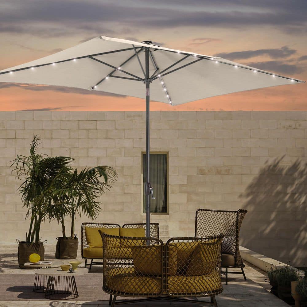 6x9 rectangular patio umbrella Rectangle Umbrellas allows you to adapt to the suns position throughout the day Flynama 6 x 9 ft.