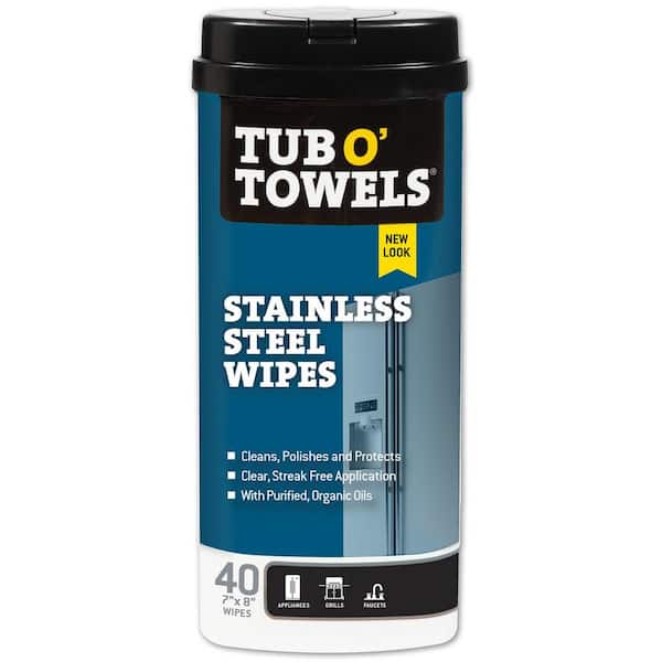 Tub O' Towels Stainless Steel Cleaning Wipes