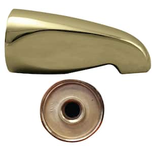 5-1/2 in. Brass Standard Tub Spout in Polished Brass