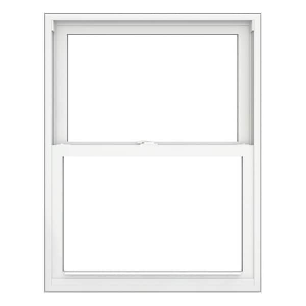 JELD-WEN V-2500 Series 31.75 in. x 37.5 in. Double Pane Double Hung Vinyl Low-E White Pocket Frame Replacement Window