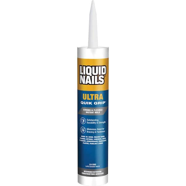 Ultra Quik Grip 10 oz. White Interior and Exterior Construction Adhesive