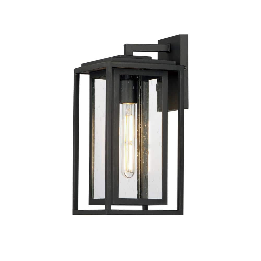 Maxim Lighting Cabana 1-Light Black Medium Outdoor Hardwired Wall ...