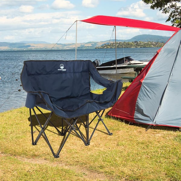 Wakeman Outdoors 2-Person Camp Chair with Carrying Bag by Wakeman