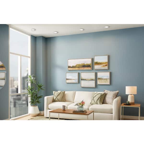 5/6 in. Adjustable CCT and Lumen Housing Required Dimmable Indoor Integrated LED Recessed Light Trim with Night Light