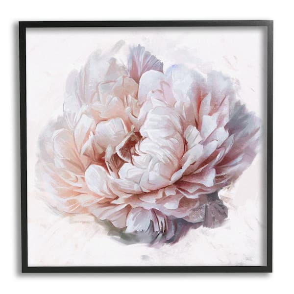 The Stupell Home Decor Collection Detailed Peony Petals Design By Ziwei Li Framed Nature Art Print 17 in. x 17 in.