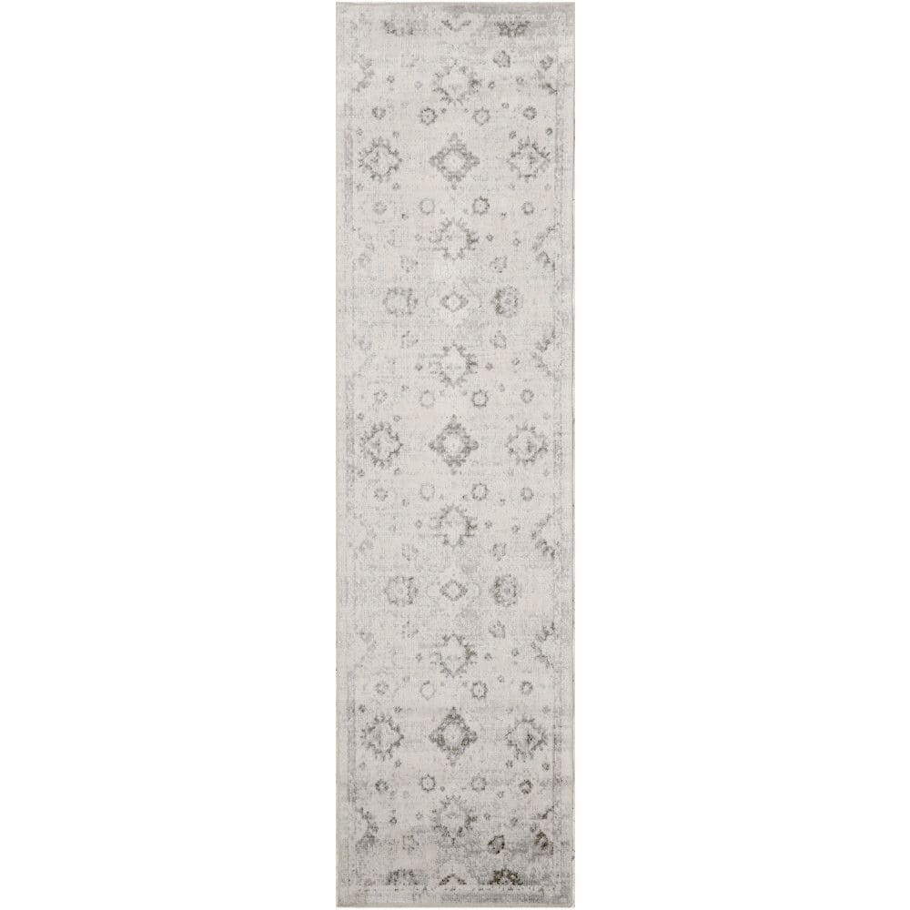Astra Machine Washable Ivory 2 ft. x 6 ft. Distressed Traditional Runner Area Rug price history on PriceWatchPro