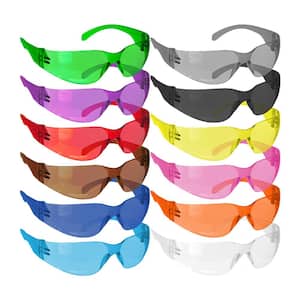 Safe Handler Yellow, Crystal Clear Lens Color Temple Safety Glasses,  (72-Pairs) BLSH-ESCR-CLLCT-SG4Y-72 - The Home Depot