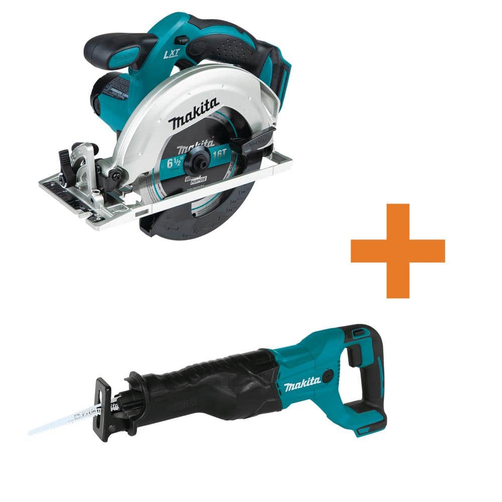 18V LXT Lithium-Ion Cordless 6-1/2 in. Lightweight Circular Saw and General Purpose Blade with 18V LXT Reciprocating Saw price history on PriceWatchPro