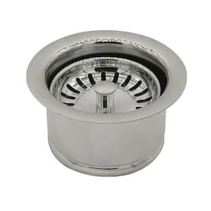 3-1/2 in. Style Extra-Deep Disposal Flange and Strainer in Polished Nickel
