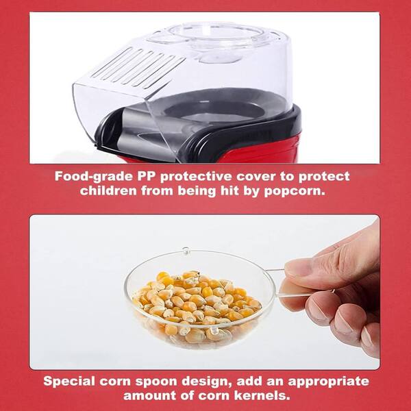 Automatic Mini Hot Air Popcorn Maker - Electric Corn Popper Machine for  Household DIY Popcorn Making - Children's Favorite