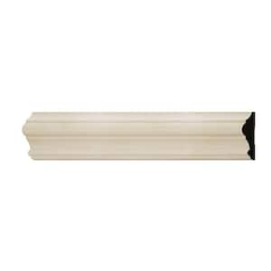 WM397 1 in. D x 3.5 in. W x 6 in. L Wood (Poplar) Chair Rail Sample