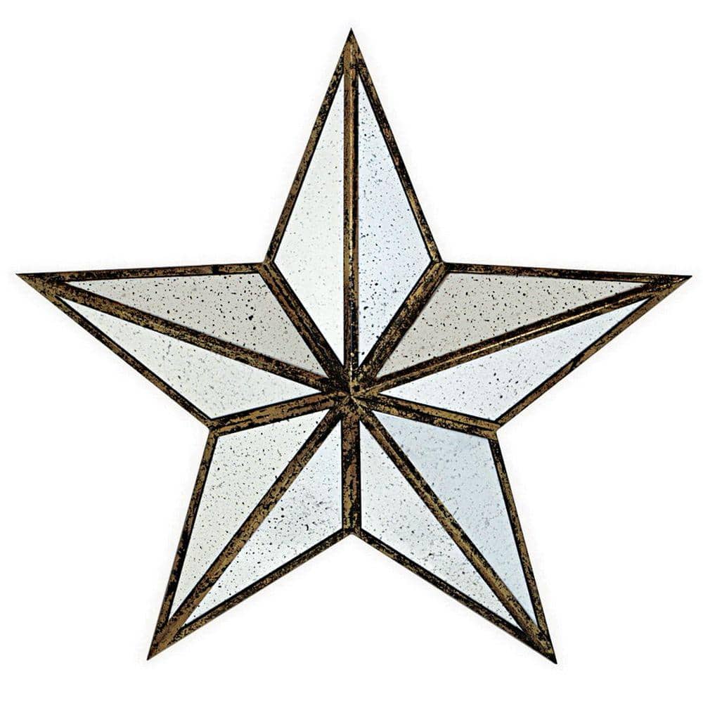 Ari 30 in. Antique Gold Metal Star