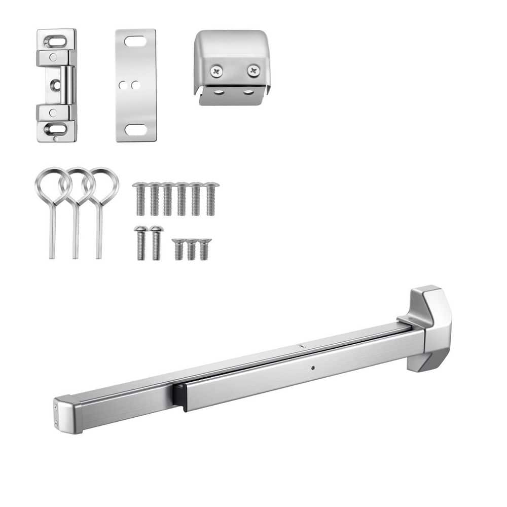 Push Bar Panic Exit Device, 31 in. Stainless Steel Commercial Door Hardware for Emergency Exits, Dual Locking Bolt price history on PriceWatchPro