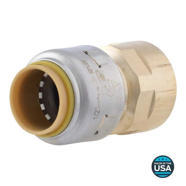 SharkBite Max 1/2 in. Push-to-Connect x FIP Brass Adapter Fitting