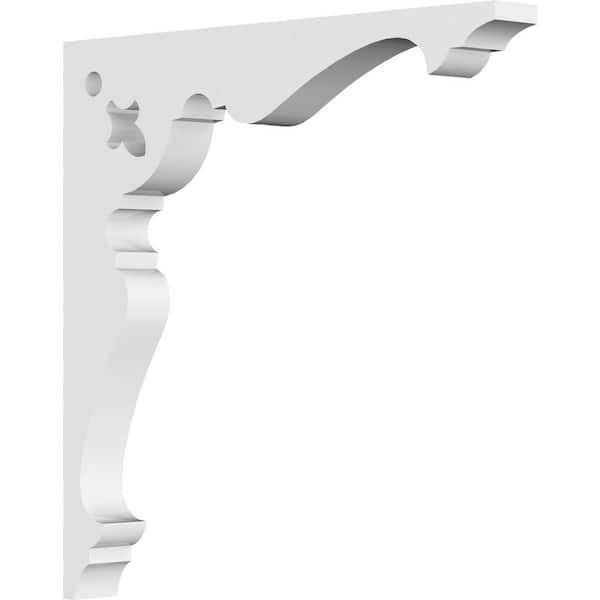 Ekena Millwork 5/8 in. W x 6 in. H x 6 in. D PVC Heath Bracket