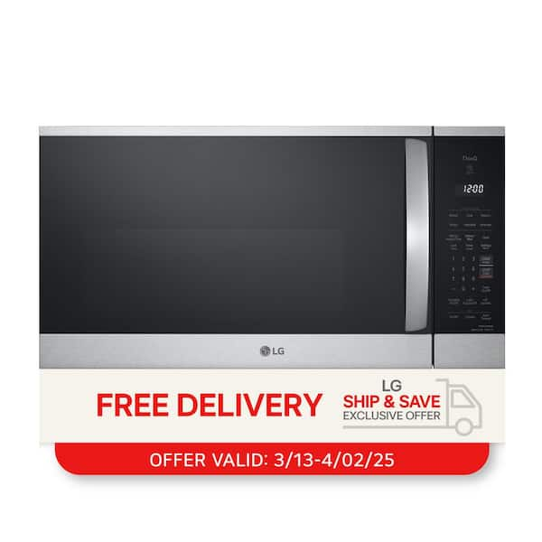 1.8 cu. ft. 30 in. W Smart Over the Range Microwave Oven with EasyClean in PrintProof Stainless Steel 1000-Watt