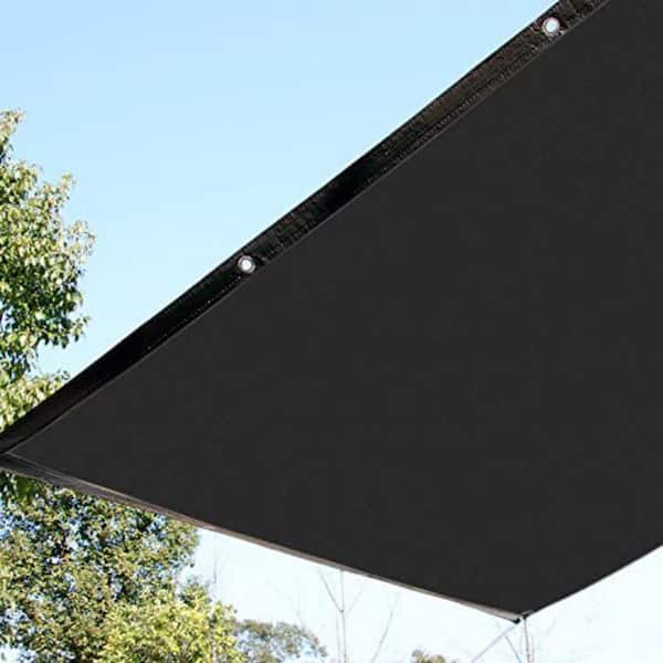 Shatex 10x10ft 90% Square Sun Shade Sai Shelter PatioTaped Edge W/ Gromme Wheat 
