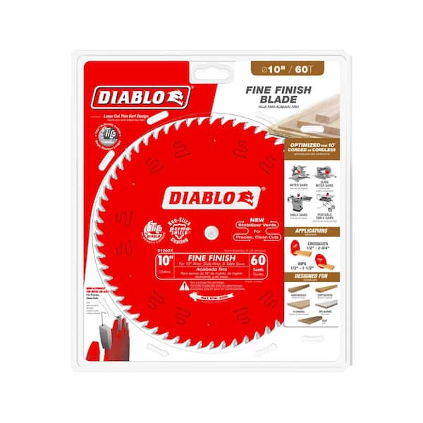 10 in. x 60-Teeth Fine Finish Saw Blade
