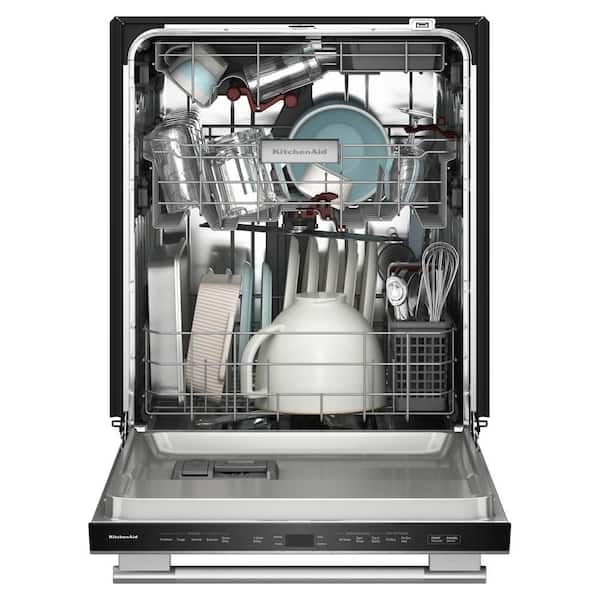 24 in. Top Control Built-In Tall Tub 44 dBA Dishwasher in PrintShield Stainless with 360 MaxJets 3rd Rack